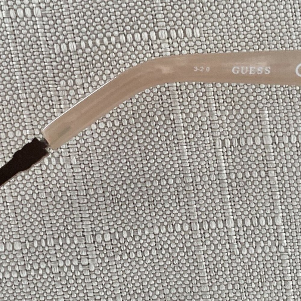 Guess Women Sunglasses GF0388 28T 66[]14 135 Eye Wear Gold Tone Half Rim Shades - Picture 6 of 11